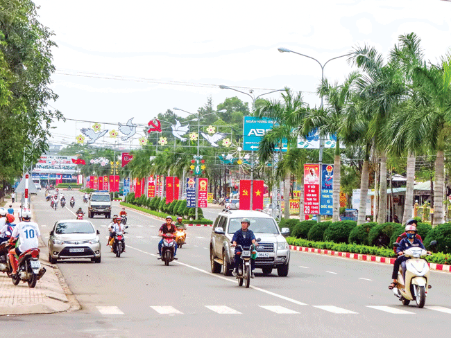 Một góc thành phố Đồng Xoài