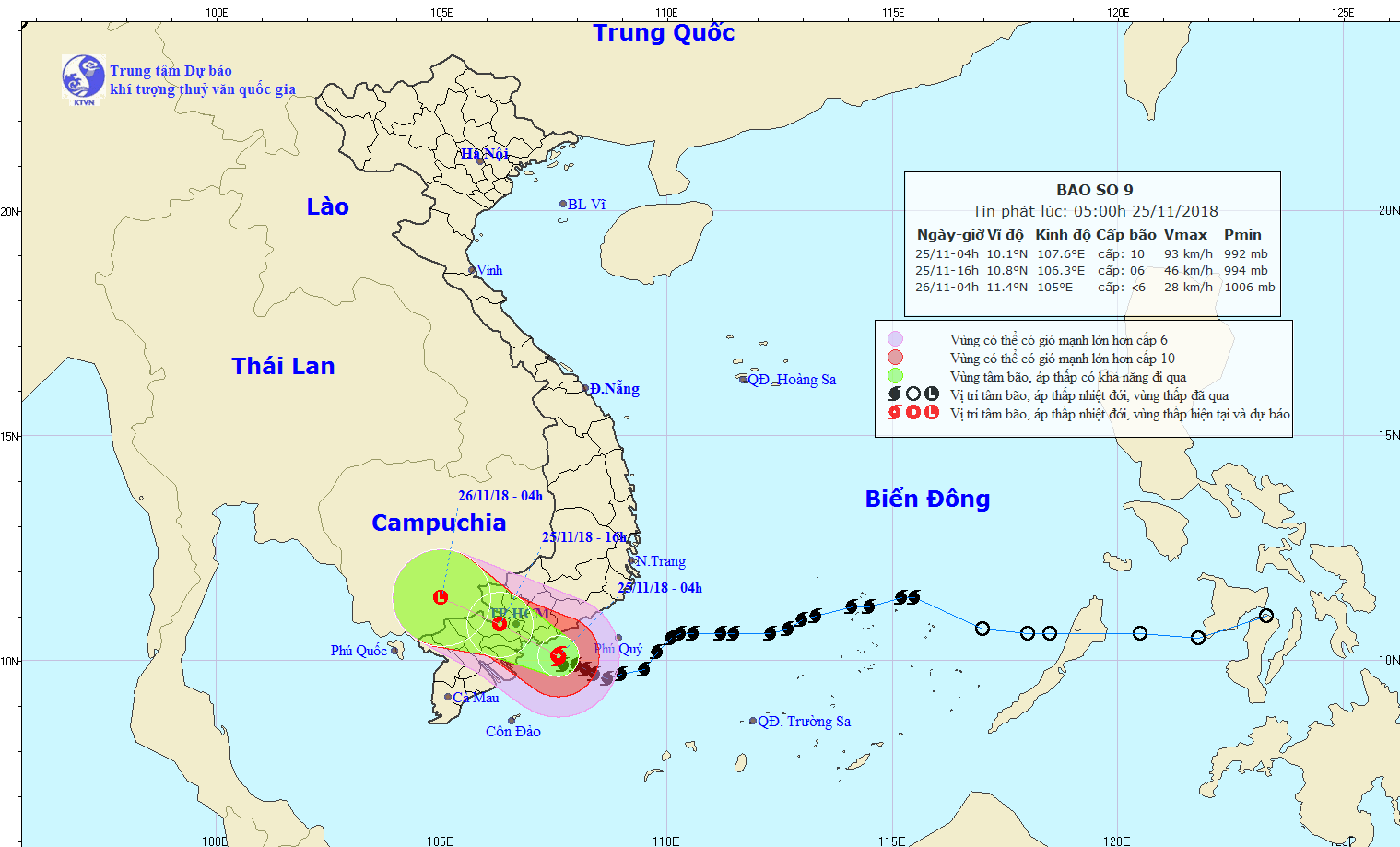 Typhoon Usagi getting close to Vung Tau, HCMC National SGGP English